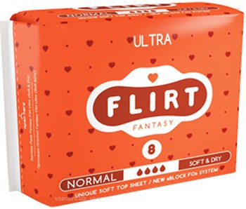 Фото Fantasy Flirt Soft & Dry Ultra Normal 8 шт