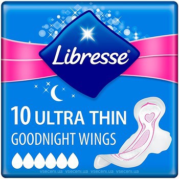 Фото Libresse Ultra Thin Wings Goodnight 10 шт
