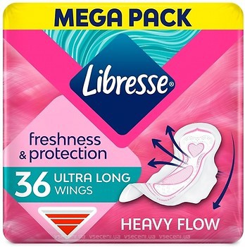 Фото Libresse Freshness & Protection Ultra Long With Wings 36 шт