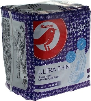 Фото Ашан Ultra Thin Night 10 шт