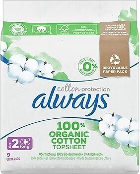 Фото Always Cotton Protection Long 9 шт