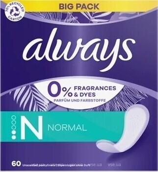 Фото Always Daily Fresh Normal 60 шт