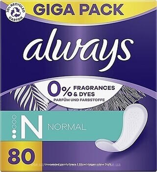 Фото Always Daily Fresh Normal 80 шт