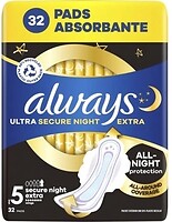 Фото Always Ultra Secure Night Extra 32 шт