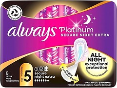 Фото Always Platinum Secure Night Extra 8 шт