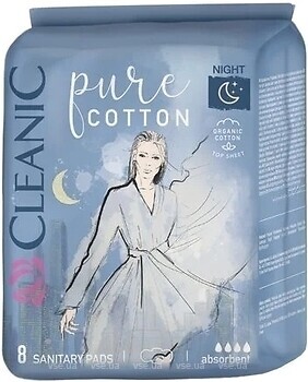 Фото Cleanic Pure Cotton Night 8 шт