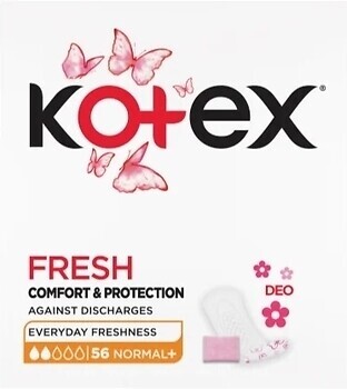 Фото Kotex Liners Deo Normal+ 56 шт