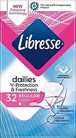 Фото Libresse Dailies V-Protection & Freshness Regular 32 шт