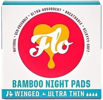 Фото FLO Bamboo Night Pads 14 шт