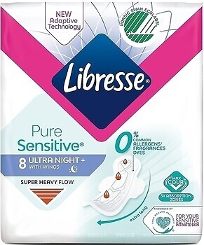 Фото Libresse Pure Sensitive Ultra Night 12 шт