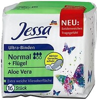 Фото Jessa Ultra-Binden Normal+Flugel Aloe Vera 16 шт