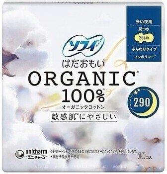 Фото Unicharm Sofy Organic Cotton 10 шт (4903111358212)