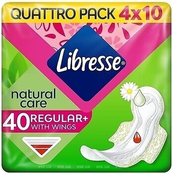 Фото Libresse Natural Care Regular+ 40 шт