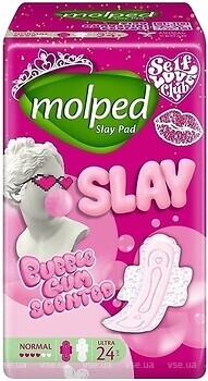 Фото Molped Slay Pad Buble Gum Scented Normal 24 шт