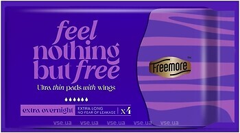 Фото Freemore Ultra Thin Extra Overnight Pads Night 4 шт