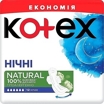 Фото Kotex Natural Duo Night 2x 12 шт