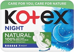 Фото Kotex Natural Night 6 шт