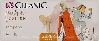 Фото Cleanic Pure Cotton Super 16 шт