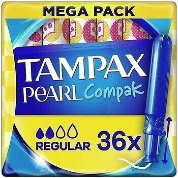 Фото Tampax Pearl Compak Regular 36 шт