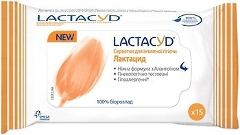 Фото Lactacyd влажные салфетки для интимной гигиены 15 шт