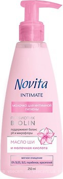 Фото Novita молочко для интимной гигиены Intimate Масло ши и молочная кислота 250 мл