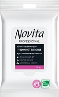 Фото Novita влажные салфетки для интимной гигиены Professional 15 шт