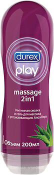 Фото Durex Play Massage 2in1 Aloe Vera интимная гель-смазка 200 мл
