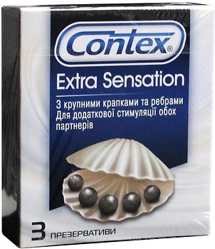 Фото Contex Extra Sensation презервативы латексные с силиконовой смазкой 3 шт