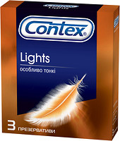 Фото Contex Lights презервативы латексные с силиконовой смазкой 3 шт