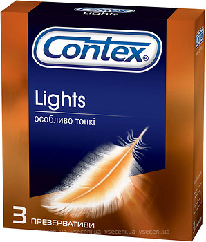 Фото Contex Lights презервативы латексные с силиконовой смазкой 3 шт