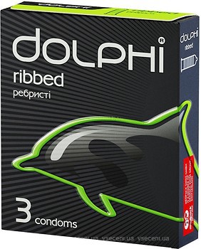 Фото Dolphi Ribbed презервативы 3 шт