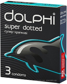 Фото Dolphi Super Dotted презервативы 3 шт