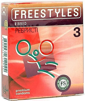 Фото Freestyles Ribbed презервативы со спермицидами 3 шт