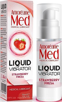 Фото Amoreane Med Liquid Vibrator Cherry интимная гель-смазка 30 мл