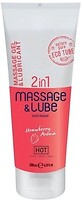 Фото HOT Massage Lube 2 in 1 интимная гель-смазка 200 мл