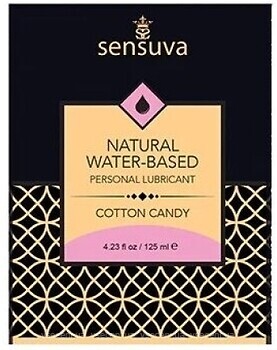 Фото Sensuva Natural Water-Based Cotton Candy интимная гель-смазка 6 мл
