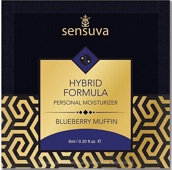 Фото Sensuva Hybrid Formula Blueberry Muffin интимная гель-смазка 6 мл