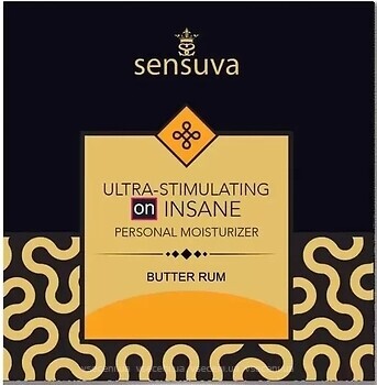 Фото Sensuva Ultra-Stimulating On Insane Butter Rum интимная гель-смазка 6 мл