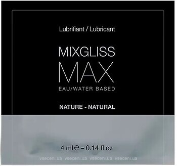 Фото MixGliss Max Nature интимная гель-смазка 4 мл