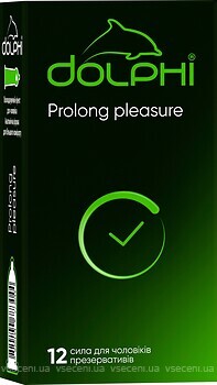 Фото Dolphi Prolong pleasure презервативы 12 шт