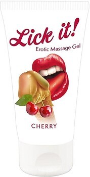 Фото Lick-it Cherry массажная интимная гель-смазка 50 мл