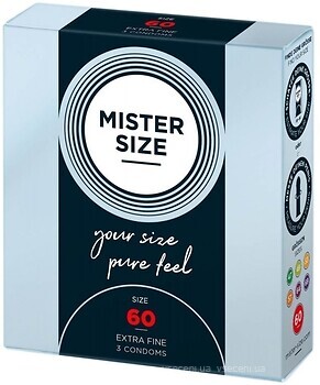Фото Orion Mister Size 60 мм презервативы 3 шт.