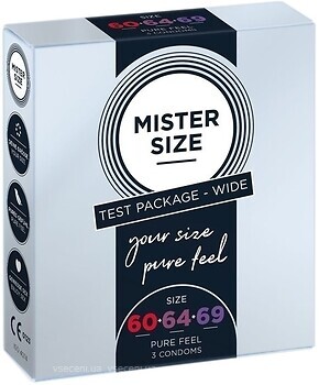Фото Orion Mister Size Testbox 60-64-69 презервативы 3 шт.