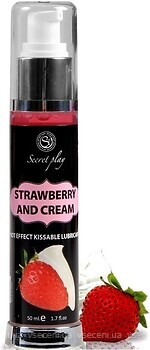 Фото Secret Play Strawberry with Cream Hot Effect Kissable Lubricant интимная гель-смазка 50 мл