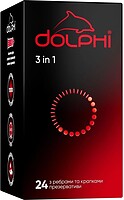 Фото Dolphi 3 in 1 презервативы 24 шт