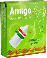 Фото Amigo Двойной мачо презерватив 1 шт.