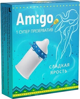 Фото Amigo Сладкая ярость презерватив 1 шт.