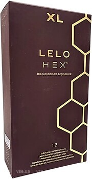 Фото Lelo HEX Condoms Respect XL презервативы 12 шт.