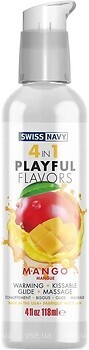 Фото Swiss Navy 4 in 1 Playful Flavors манго интимная гель-смазка 118 мл
