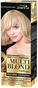 Фото Joanna Multi Blond Hair Reflex Keratin Complex Spray Lightener 150 мл